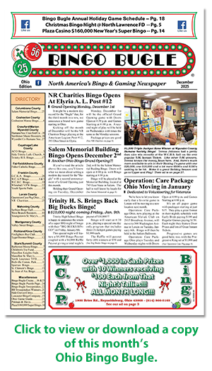Click here to download a copy of Ohio Bingo Bugle for October 2019